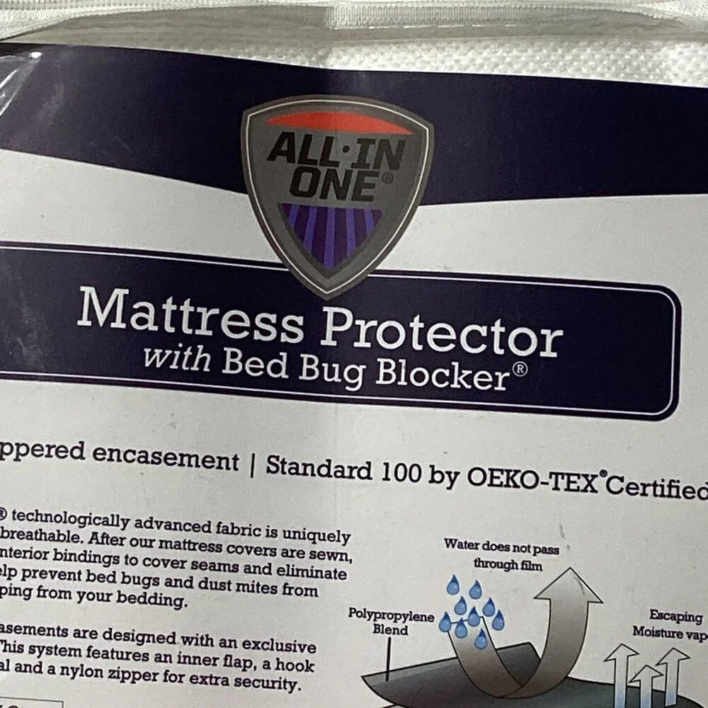 All-In-One Full Zippered Mattress Protector with Bed Bug Blocker